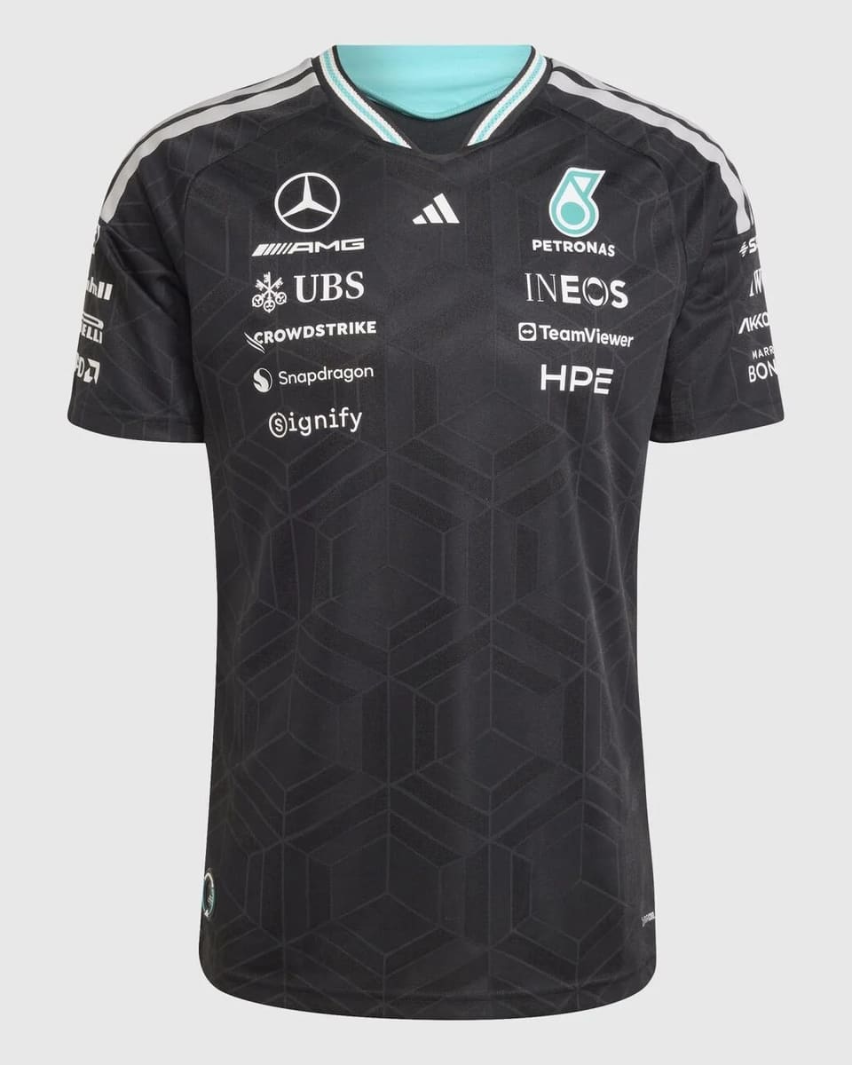 Mercedes T-Shirt 2026 Season Black Replica